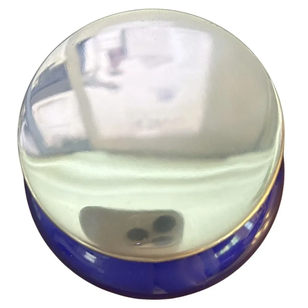 Capri Blue Empty Candle Jar 19oz Blue with Glass Lid Anthropologie DIY